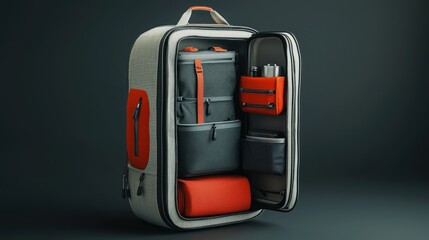 Stylish and Functional Backpack with Organized Compartments for Travel, School, or Outdoor Adventures Featuring Modern Design and Vibrant Colors