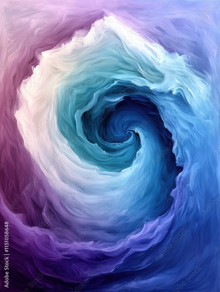 Aufkleber dynamic swirling wave patterns abstract art digital creation vibrant colors aesthetic viewpoint mode
