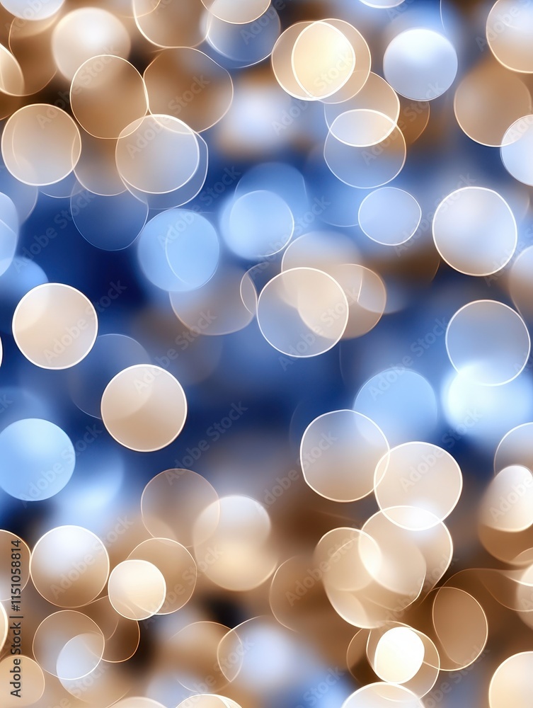 Aufkleber celebration of lights festive atmosphere abstract bokeh background illuminated scene close-up view c