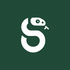 Fototapeta premium Snake S letter logo