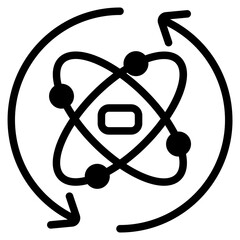 Data science workflow Solid Icon