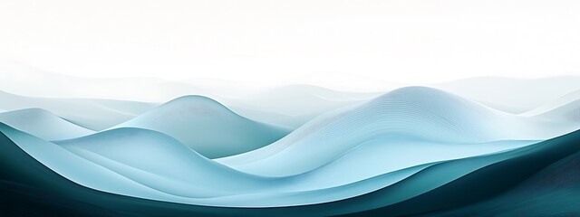 Abstract blue hills landscape.