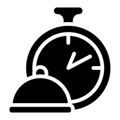 Delivery time estimation Solid Icon