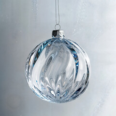 blue christmas ball