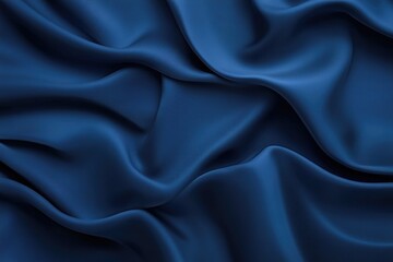 Obraz premium Dark Blue Fabric Close-Up