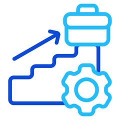 Professional growth Duoline Icon