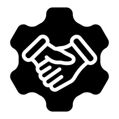 Strategic alliance Solid Icon