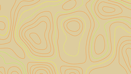 Abstract paper cut art background design for website template. Abstract wavy line paper cut yellow background.