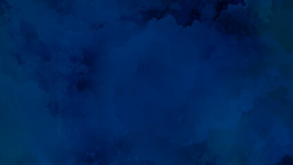Abstract black blue watercolor texture, dark blue background,