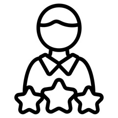 Customer satisfaction Line Icon