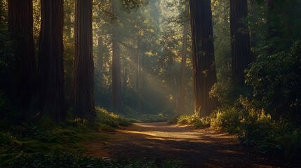 Fototapeta premium morning in the woods