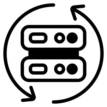 Data preprocessing Glyph Icon