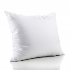 White pillow isolated on a white background