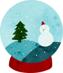 Christmas snow globe