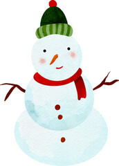 snowman with hat