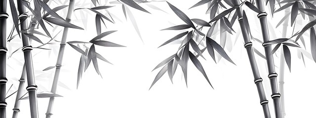 Grayscale bamboo.