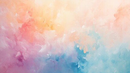 Obraz premium Abstract Pastel Painting Soft Hues Blending Colors