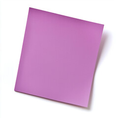 Purple Sticky Note Paper isolated on a white background