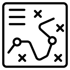 Obraz premium Strategy Line Icon