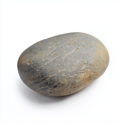 Fototapeta premium Sea pebble isolated on a white background
