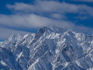 雪の五竜岳　北アルプス　長野県白馬村