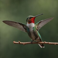 Fototapeta premium How does a hummingbird’s heart support its high energy demands?