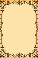 vintage frame with floral ornament