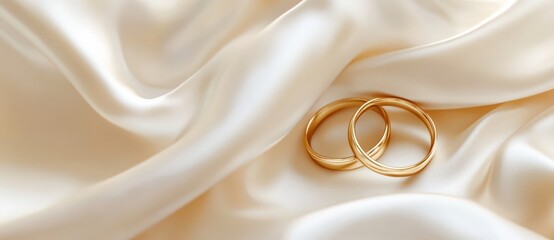 wedding rings on the pillow