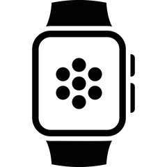 Simple vector icon smart watch