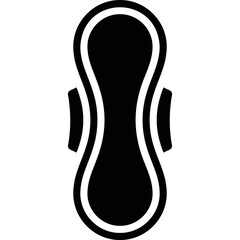 Simple vector icon menstrual pads