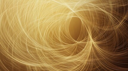 Naklejka premium Swirling golden threads.