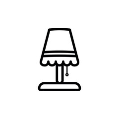 sleep lamp icon vector design template elegant style