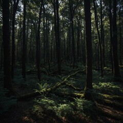 morning in the woods