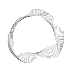 Abstract black Gradient Outline shape, frame border background element