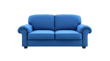 Blue Sofa Furniture Modern TwoSeater Couch Design Interior
