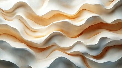 Abstract Cream And Beige Wavy Texture Design