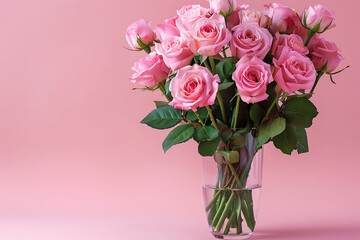 bouquet of pink roses
