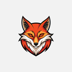 Obraz premium fox face logo