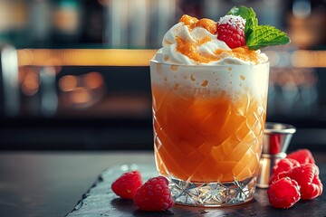 strawberry smoothie with mint