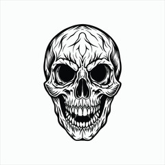 Obraz premium detail skull