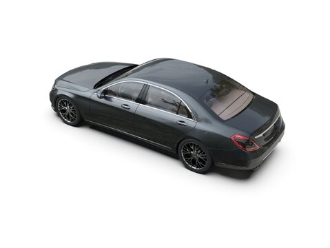 3d render: Car White Blank Template, 3d White Car Icon