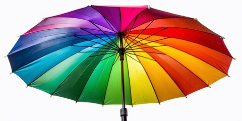 Colorful Umbrella Isolated - Rule of Thirds Photography