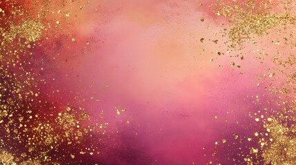 Abstract Pink and Gold Glitter Background Texture