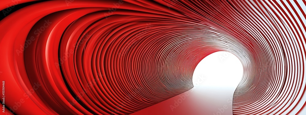 Aufkleber red tunnel with light.