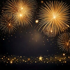 Naklejka premium fireworks on the sky