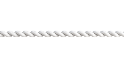 Straight rope isolated on transparent background, png