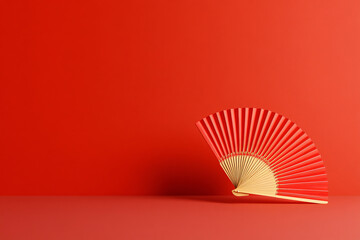 Red simple festive product display platform