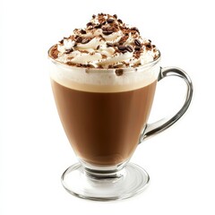 Coffee mug on white.