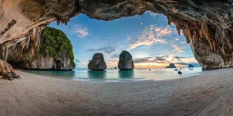 Fototapeta premium Cave_exploration__Adventure