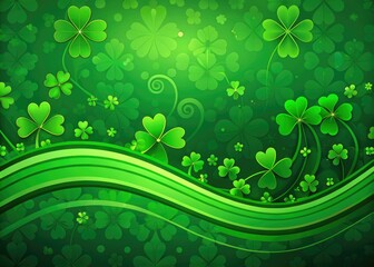 St. Patrick's Day Silhouette Backgrounds - Lucky Spring Design